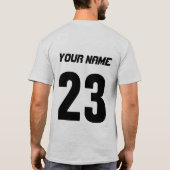 ラクロス名&ナンバーバックプリントTシャツ Tシャツ (裏面)