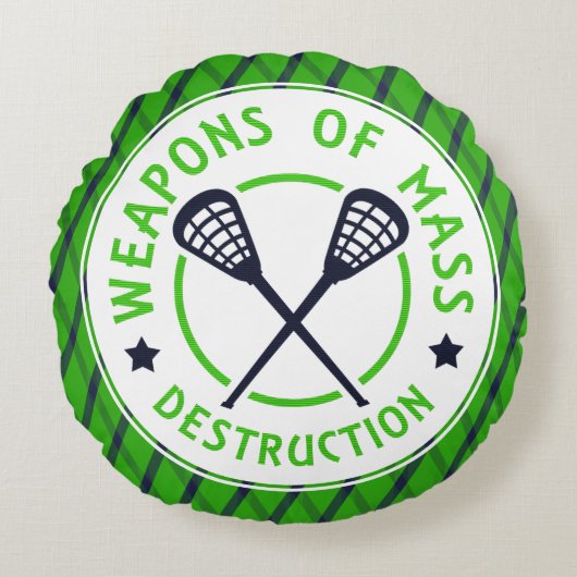 ラクロス大量破壊兵器ラウンドピロー ラウンドクッション (正面)