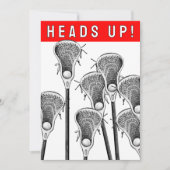 ラクロス招待状 招待状 (正面)