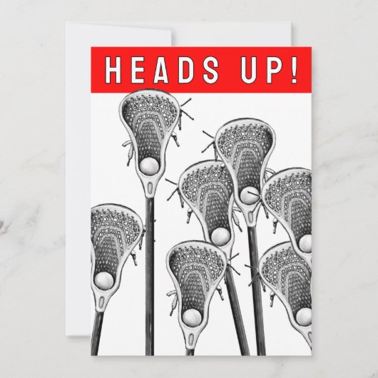 ラクロス招待状 招待状 (正面)