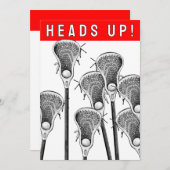 ラクロス招待状 招待状 (正面/裏面)