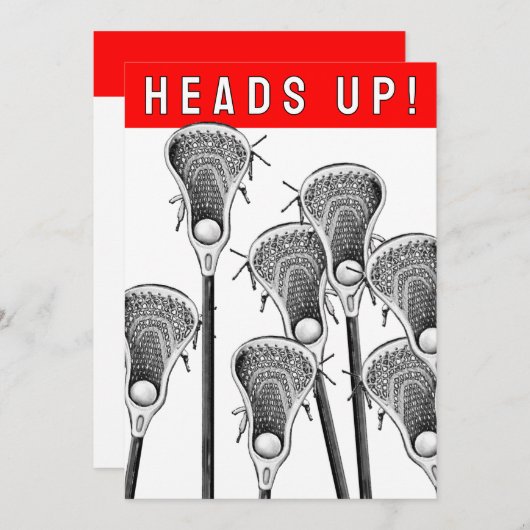 ラクロス招待状 招待状 (正面/裏面)