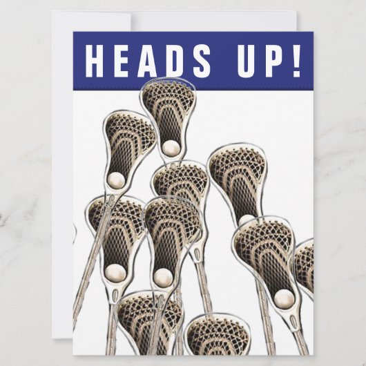 ラクロス招待状 招待状 (正面)