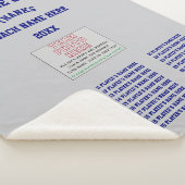 ラクロス最高のコーチの贈り物、すべてのプレーヤー、コーチチーム シェルパブランケット (3/4)