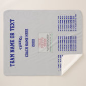 ラクロス最高のコーチの贈り物、すべてのプレーヤー、コーチチーム シェルパブランケット (正面(横))