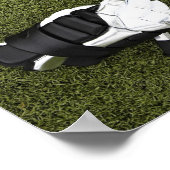 ラクロス棒、手袋、球及びスポーツ用ヘルメット ポスター (角)