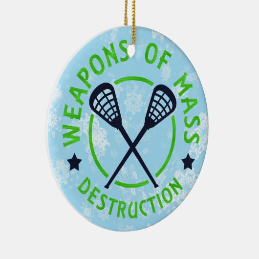 ラクロス破壊兵器クリスマス装飾品 セラミックオーナメント (右)