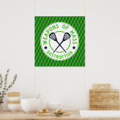 ラクロス破壊兵器ポスタープリント ポスター (キッチン)