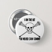 ラクロス私は衝突です 缶バッジ (正面&裏面)