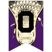 ラクロス紫おめでとうバンティングフラグ バンティングフラッグ (第2の旗)