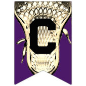 ラクロス紫おめでとうバンティングフラグ バンティングフラッグ (第1の旗)