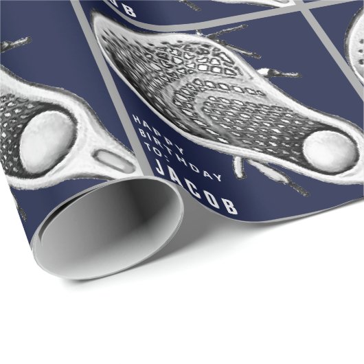 ラクロス誕生日ギフト包装紙 ラッピングペーパー (ロールコーナー)