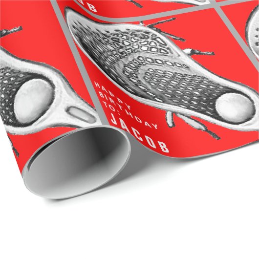 ラクロス誕生日ギフト包装紙 ラッピングペーパー (ロールコーナー)