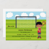 ラクロス誕生日少年 招待状 (正面/裏面)