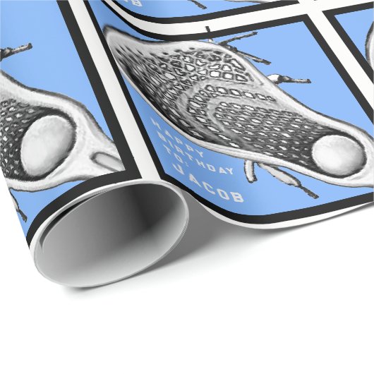 ラクロス誕生日贈与 ラッピングペーパー (ロールコーナー)