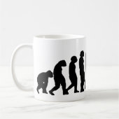 ラクロス進化 – おもしろいラクロス コーヒーマグカップ (左)