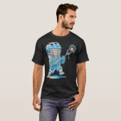 ラクロス選手のしたたりアイスクリームのしたたり Tシャツ (正面フル)