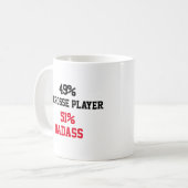ラクロス選手のバッカス コーヒーマグカップ (正面左)