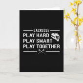 ラクロス選手の遊懸命遊頭が切れるギフト カード (黄色い花)