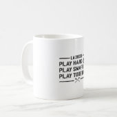 ラクロス選手の遊懸命遊頭が切れるチームのギフト コーヒーマグカップ (正面左)