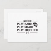 ラクロス選手の遊懸命遊頭が切れるチームのギフト ポストカード (正面/裏面)
