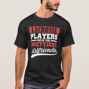 ラクロス選手はガールフレンドかわいらしを持つ Tシャツ