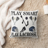ラクロス選手スポーツ クッション (ブランケット)