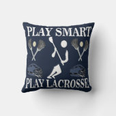 ラクロス選手スポーツ クッション (裏面)