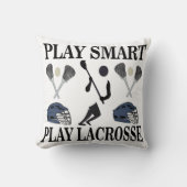 ラクロス選手スポーツ クッション (正面)