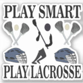 ラクロス選手スポーツ シール (正面)