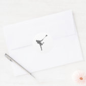 ラクロス選手ユースキッズボーイズメン ラウンドシール (封筒)