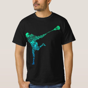 ラクロス選手青年男子キッズボーイズ Tシャツ
