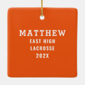 ラクロス選手 セラミックオーナメント (裏面)