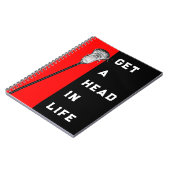 ラクロス選手 ノートブック (左側)