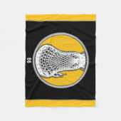 ラクロス選手 フリースブランケット (正面)