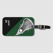 ラクロス選手 ラゲッジタグ (正面横)