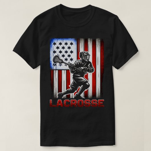 ラクロス選手 Tシャツ (デザイン正面)