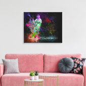 ラクロス（ばちゃばちゃ）跳ねるスプレッドキャンバス キャンバスプリント (インサイチュ (リビング))