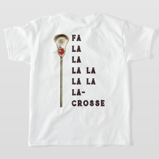 ラクロス クリスマス ホリデー Tシャツ (レイダウン裏面)