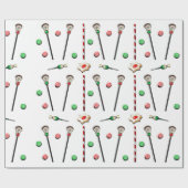 ラクロス クリスマス ラッピングペーパー (フラット)