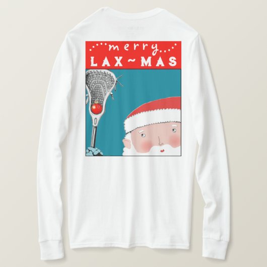 ラクロス クリスマス Tシャツ (デザイン裏面)