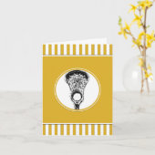 ラクロス ゴールド スポーツ カード (黄色い花)