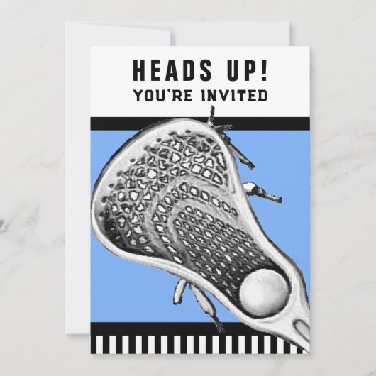 ラクロス スポーツ ご招待 招待状 (正面)