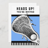 ラクロス スポーツ ご招待 招待状 (正面/裏面)