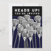 ラクロス チーム イベント 招待状 (正面)