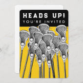 ラクロス チーム イベント 招待状 (正面/裏面)