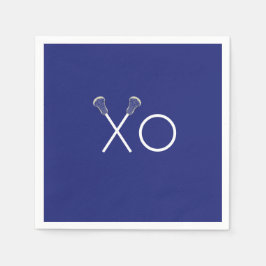 ラクロス チーム ブルー スタンダードカクテルナプキン