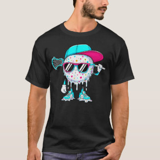 ラクロス ドリップ アイスクリーム Lax ヘルメット スティック スポーツ Tシャツ