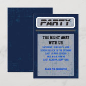 ラクロス  バー・バット・ミツバ・招待状 パーティーカード 招待状 (正面/裏面)