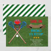 ラクロス パーティーテーマ 招待状 (正面/裏面)